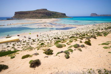 Canvas Print - Balos beach on Crete island, Greece