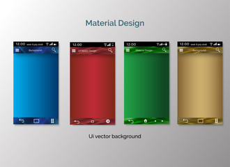 set of ui material design background