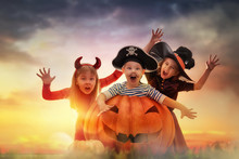 Children On Halloween
