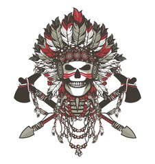 Wall Mural - dead chief badge