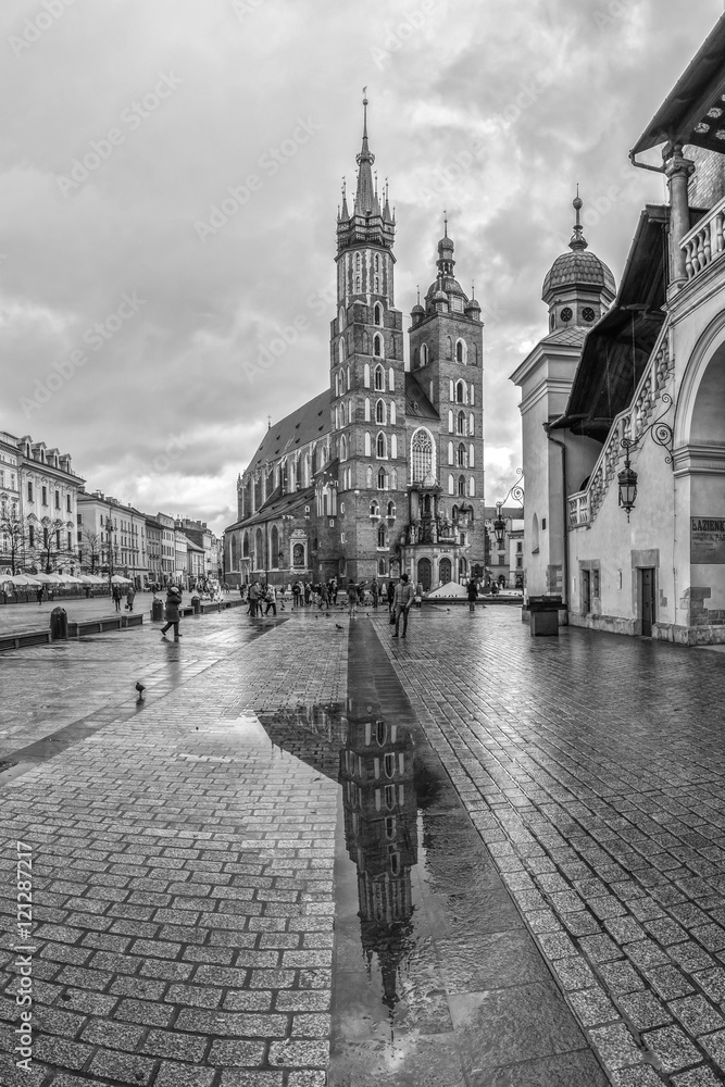 Rynek Główny w Krakowie - obrazy, fototapety, plakaty 