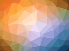 Yellow Blue Gradient Polygon Shaped Background