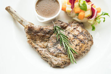 Sticker - Grilled pork chop steak