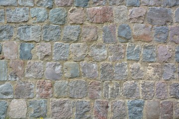 Stone wall with abstract pattern