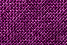 Purple Textile Background Closeup. Structure Of The Fabric Macro.