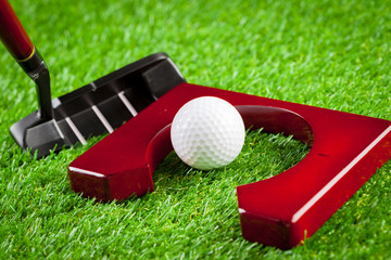 Wall Mural - Mini golf equipment