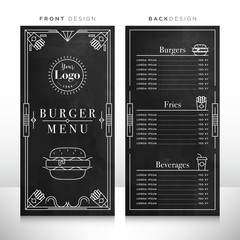 Sticker - Burger Menu Design Template