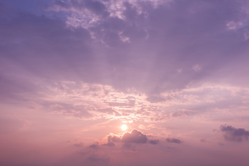 Wall Mural - sunset sky background with the colors of rose quartz and serenity