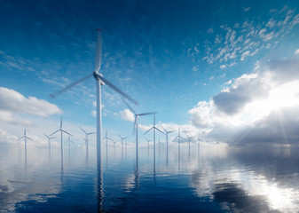Wall Mural - offshore wind power plants