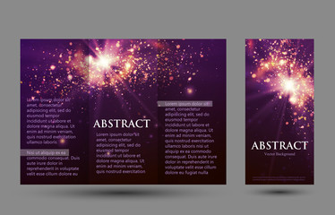 Wall Mural - Design templates collection for banners, flyers, placards and posters. Bokeh light . 