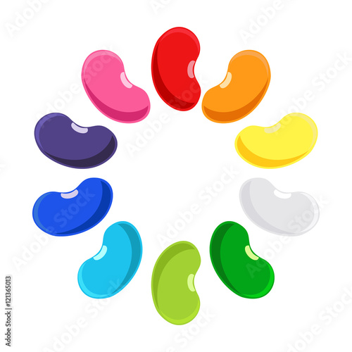 Jelly beans vector Stock Vector | Adobe Stock