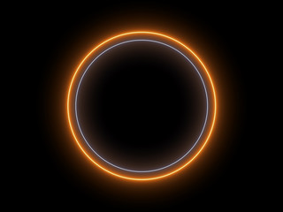 Wall Mural - abstract light effect element design on black background