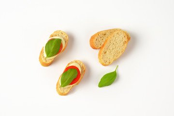 Poster - Mozzarela tomato canapes