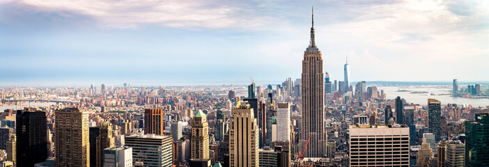 view on downtown of Manhattan, New York City