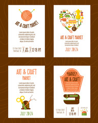 Sticker - Hand Craft Market Posters Set