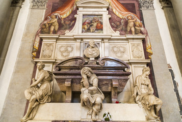 Wall Mural -  Detail of Michelangelo tombstones