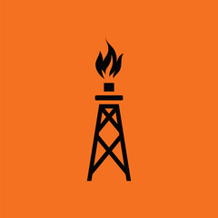 Sticker - Gas tower icon