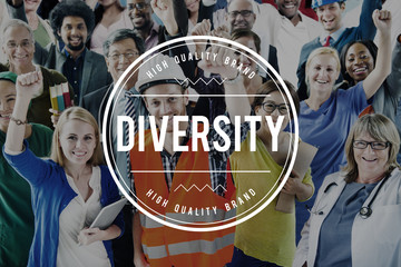 Sticker - Diverse Diversity Ethnic Ethnicity Society Variation Concept