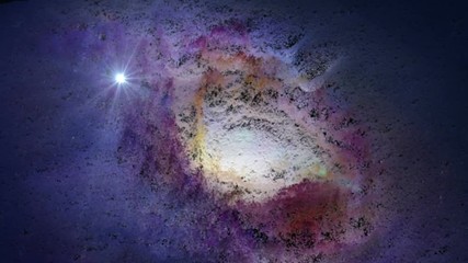 Wall Mural - 3d animation -  deep space exploration of galaxy