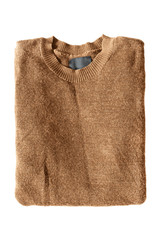 Folded sweater isolated