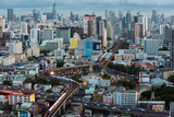 Fototapeta Big Ben - Traffic in Bangkok cityscape