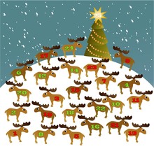 Funny Advent Calendar With Reindeer 