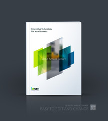 Wall Mural - Brochure template layout, cover design annual report, magazine, 