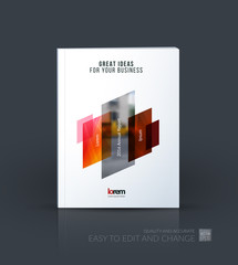 Wall Mural - Brochure template layout, cover design annual report, magazine, 