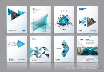 Brochure template layout, cover design annual report, magazine, 
