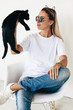 © Alena Ozerova - T-shirt mockup on model