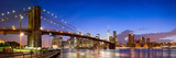 Fototapeta  - New York Brooklyn Bridge Panorama mit Manhattan skyline