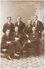 Old Photo Of Men In Suits