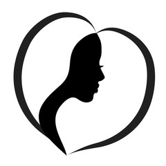 Poster - Vector logo woman.