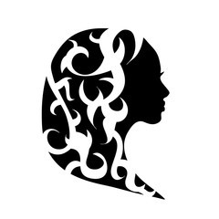 Sticker - Vector logo woman.