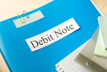 Wall Mural - debit note