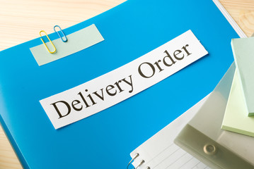 Wall Mural - delivery order