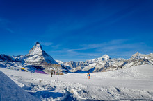 Gornergrat Ski Area, With Matterhorn In Background