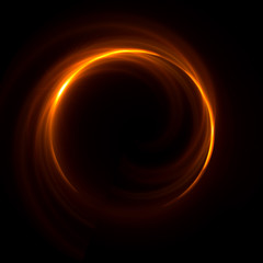 Wall Mural - Abstract ring background with luminous swirling backdrop. Glowing spiral. The energy flow tunnel.
Shine round frame with light circles light effect. Glowing cover. Space for your message.
