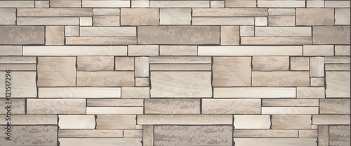 Photo Stone wall banner