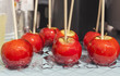 Red candy apples