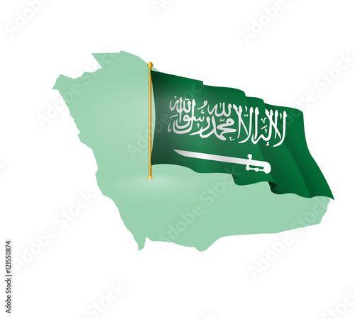 Vector Illustration Of Saudi Arabia Ksa Flag For National Day 23 September With Vector Arabic Calligraphy Translation There Is No God But Allah And Muhammad Is His Prophet Stock Vector Adobe Stock