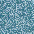 Abstract seamless pattern with molecule shapes