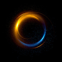 abstract ring background with luminous swirling backdrop. glowing spiral. the energy flow tunnel. sh