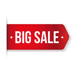 Wall Mural - Big Sale Banner red ribbon