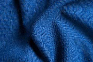 texture and background of blue polyester fabric so beautiful.
