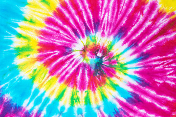 Wall Mural - spiral tie dye pattern abstract background.