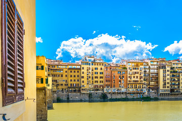 Wall Mural - Tuscany architecture Italy. / View at marble colorful architecture in Florence, Italy, Europe.