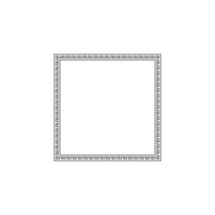 Greek style ornamental decorative frame pattern isolated. Greek Ornament. Vector antique frame pack. Decoration element patterns in black and white colors. Ethnic collections. Vector illustrations.