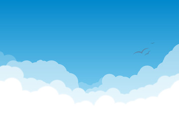 Wall Mural - Sky with clouds