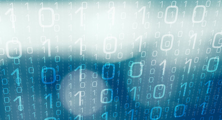 futuristic binary data concept